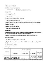 Ma trận và đề khảo sát chất lượng học kỳ I môn Khoa học tự nhiên Lớp 6 - Năm học 2019-2020 - Trường THCS Sào Nam